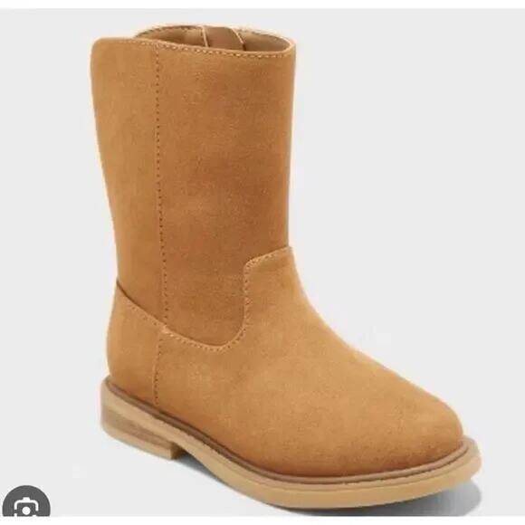 Cat & Jack NWT Toddler Leanna Boots Cognac Size 8 - Picture 1 of 7